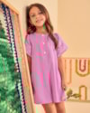 Macaquinho Infantil Menina com Manga Estampada Kely kety 10 Rosa Barbie-e69860a2-435b-4496-a4ff-6c39e505b592