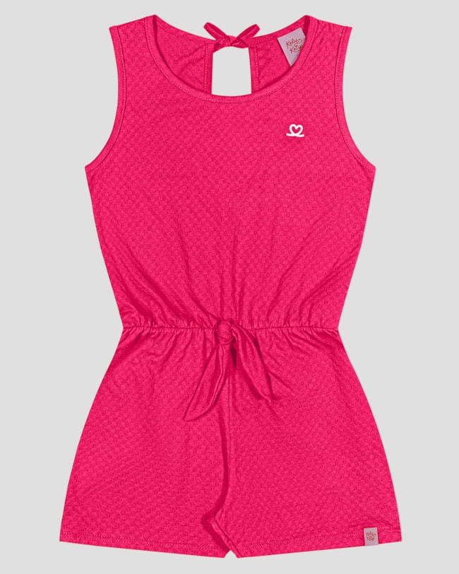 Macaquinho Infantil Menina em Malha com Amarração Kely Kety Rosa-83c5cfcd-0836-4cb1-8fa0-f270d2217ba4