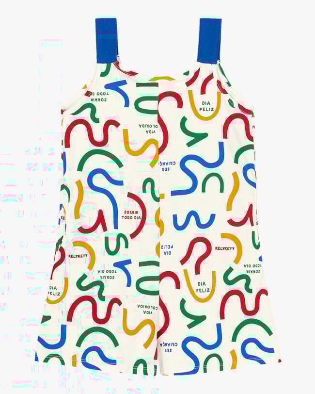 Macaquinho Infantil Menina Estampado Kely Kety-67840c87-79ca-4b17-ae0d-60a3ce89a112