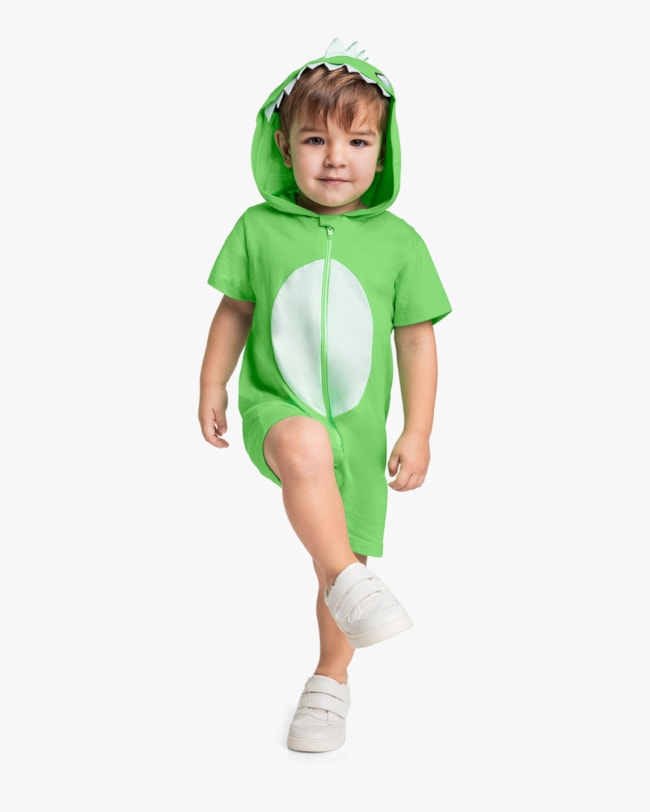 Macaquinho Infantil Menino Interativo em Meia Malha - ReiRex - Pistache-f24a50da-1c5f-4d28-88bc-cab2d7e6b483