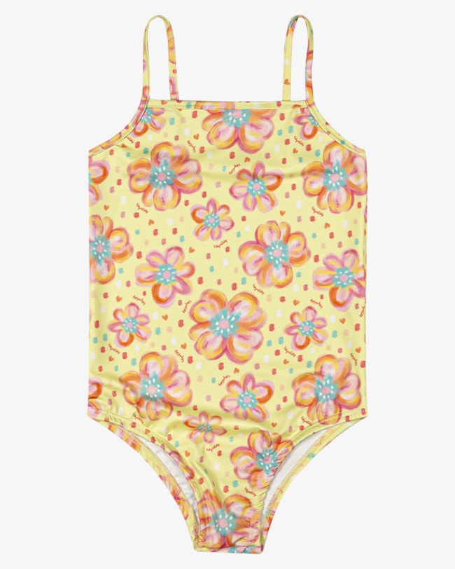 Maiô Infantil Alça Fina Estampado UV 50+ - Kely Kety - Citrus-db9f22df-72e0-4502-8238-0cc321b5e258