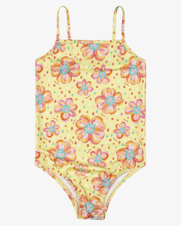 Maiô Infantil Alça Fina Estampado UV 50+ - Kely Kety - Citrus