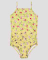Maiô Infantil Estampado com Alças Finas UV 50+ Kely Kety Verde-a056a113-664a-4cf7-b47b-e8c1fe079c06