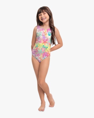 Maiô Infantil Estampado com Proteção UV - Kely Kety - Citrus