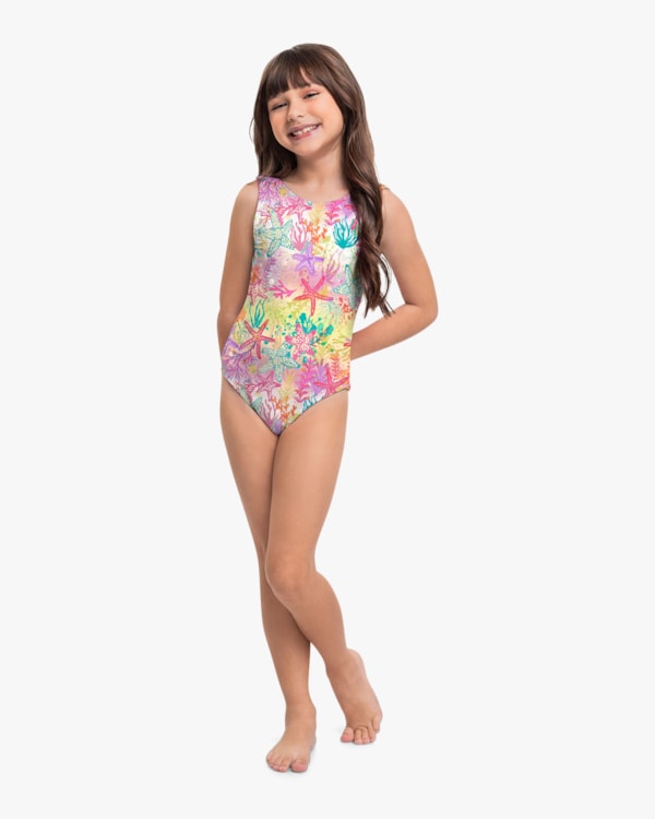 Maiô Infantil Estampado com Proteção UV - Kely Kety - Citrus
