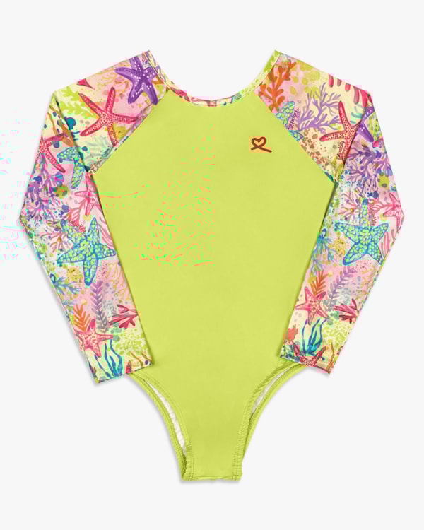 Maiô Infantil Manga Longa com Estampa - Kely Kety - Citrus