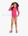 Maiô Infantil Manga Longa com Proteção UV - Kely Kety - Rosa-e231bcdc-3096-40f1-b49e-7b7dcc4d5756