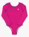 Maiô Infantil Manga Longa com Proteção UV - Kely Kety - Rosa Barbie-d7964cfe-f826-4aa3-a8b6-6459ed8aa257