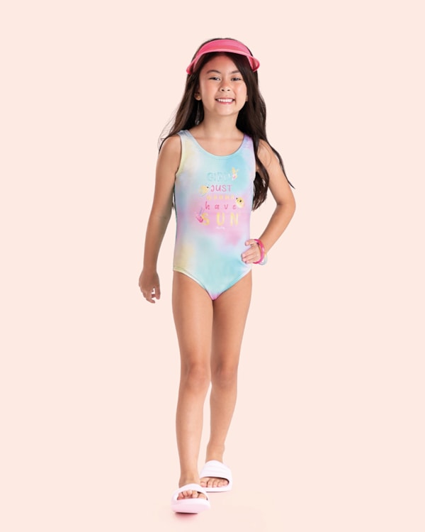 Maiô Menina Kely Kety Proteção Solar