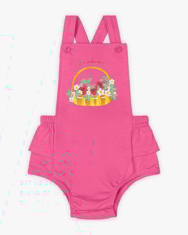 Maquinho Bebê Menina em Moletinho - Kely Kety - Blossom