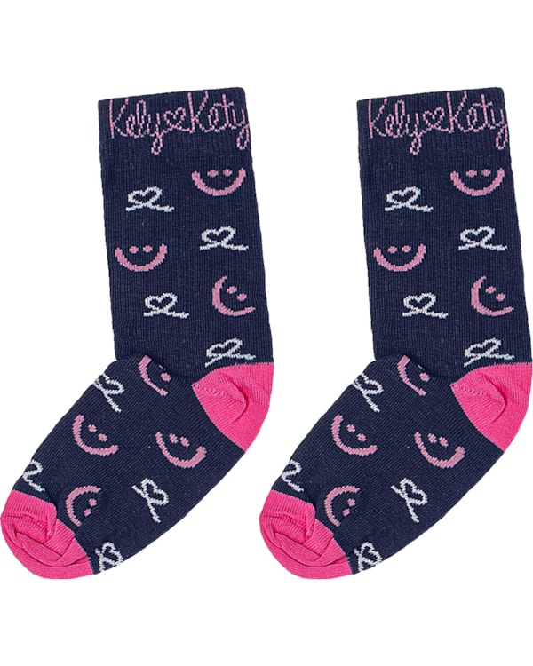 Meia Cano Alto Menina Kely Kety Algodão