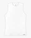 Regata Básica Feminina Canelada com Gola Alta - Cereja Rosa - Branco-126d5b9b-4225-4e0c-9494-650dbce9e79a