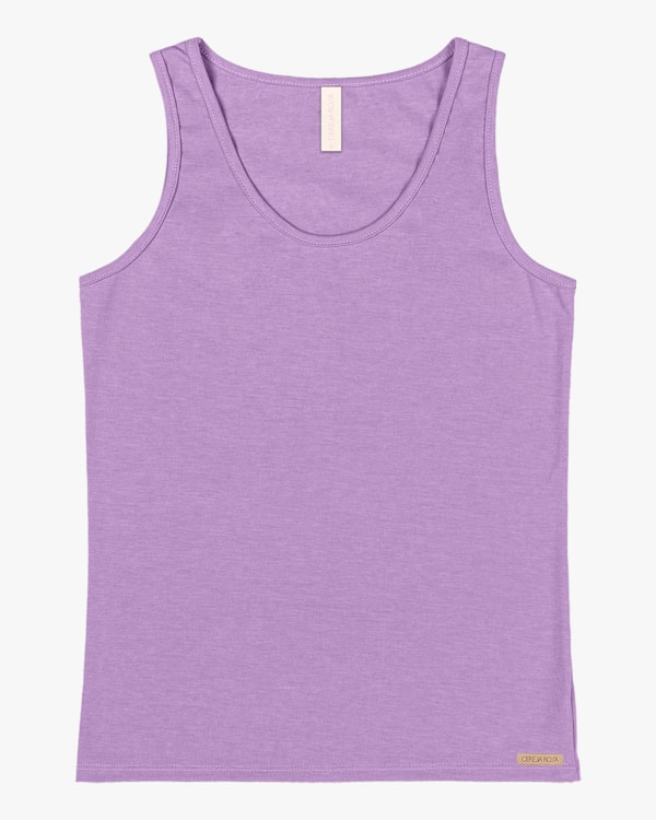 Regata Básica Feminina em Cotton Cereja Rosa