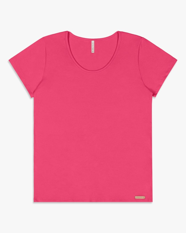 Regata Básica Feminina em Cotton - Cereja Rosa - Rosa-d30795b5-6a6d-4925-81fe-f3753c72177d