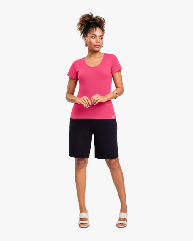 Regata Básica Feminina em Cotton - Cereja Rosa - Rosa-19b52a76-1514-4c6f-98d9-eb2a9dfb2c97