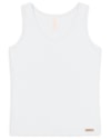 Regata Básica Feminina em Ribana Canelada - Cereja Rosa - Branco-2ecde9d4-5c29-4b84-812e-2d31a8102883