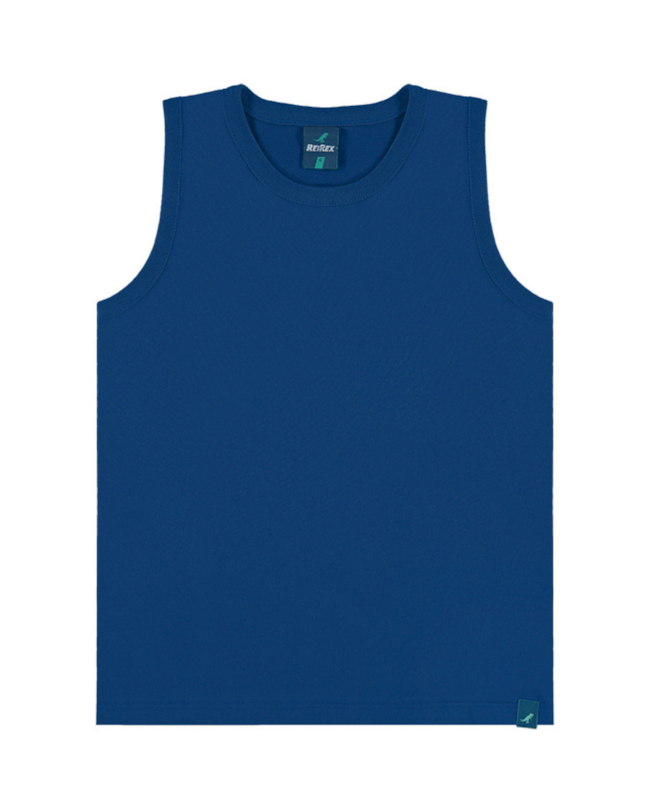 Regata Básica Infantil Masculino em Meia Malha - ReiRex - Oxford-8346222f-f70b-4ad4-954e-e59da6307588