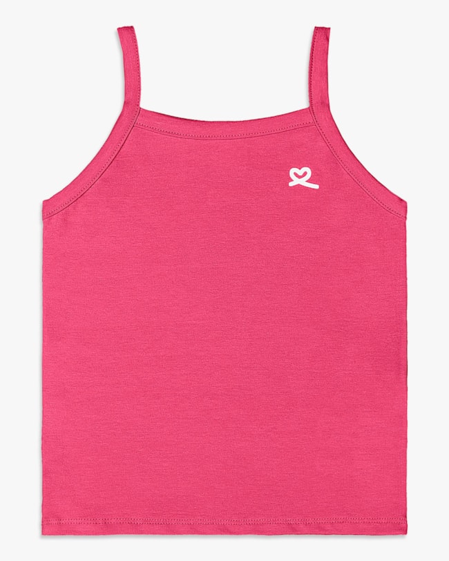 Regata Básica Infantil Menina em Malha Cotton- Kely Kety - Rosa Cereja-552616ce-6ca7-4ccf-8cf4-bffecbbbb87c