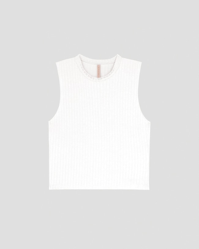 Regata Cropped Feminina Cereja Rosa em Viscose Canelada Branco-f386f1c9-d071-4ed2-a152-73ec2e396e4f