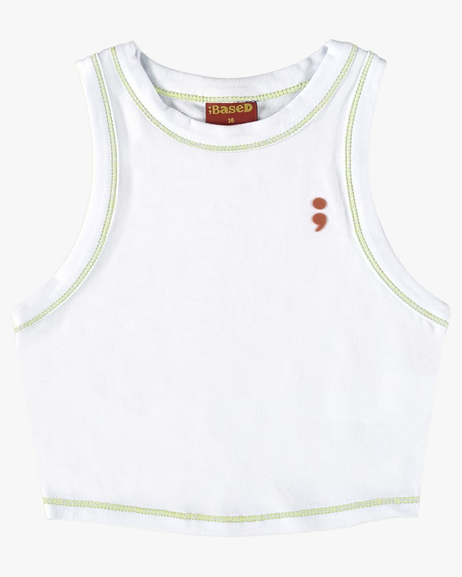 Regata Cropped Juvenil em Cotton - BaseD - Branco-fe052bf3-d17d-40a5-a94d-af8f34560591