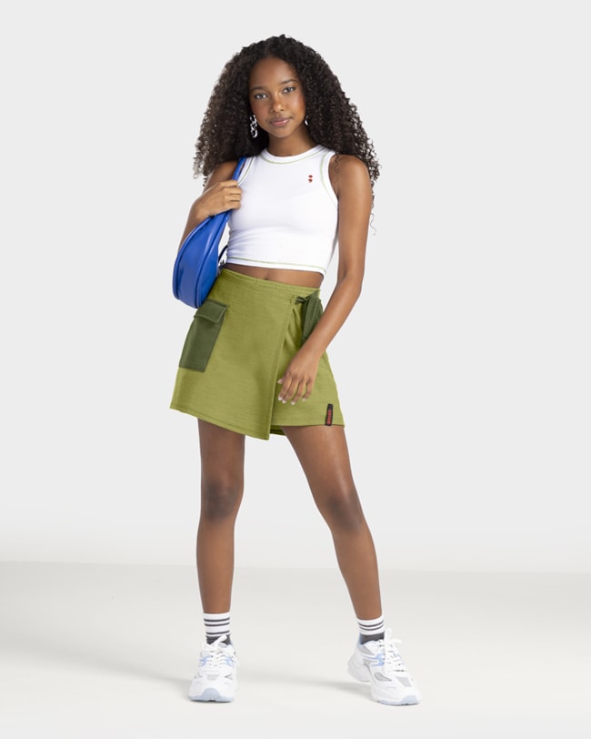 Regata Cropped Juvenil em Cotton - BaseD - Branco-71a84bd1-3048-428d-b49d-887c40132a3b