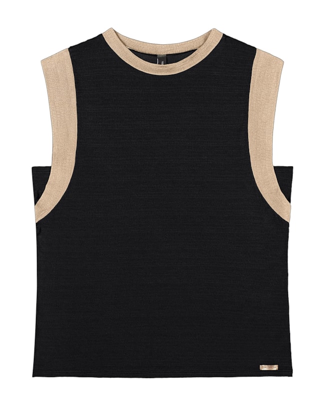 Regata em Viscose com Contrastes Cereja Curves-a4313c6c-b9cc-49cf-90d7-d0c601e7f501