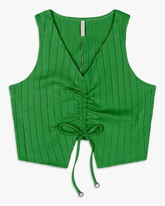 Regata Feminina Canelada com Amarração - Cereja Rosa - Online-4e405a5a-e3b4-43c1-b856-3b83bd6db62e