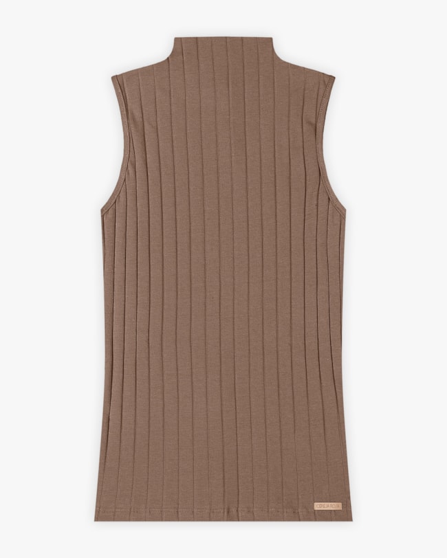 Regata Feminina Canelada com Gola Alta - Cereja Rosa - Macchiato-cb2d0fef-431d-453b-b65c-a612dc53c86b