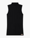 Regata Feminina Canelada com Gola Alta - Cereja Rosa - Preto-f4b397fa-8703-40b2-b297-34ed73cfc2c8