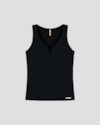 Regata Feminina Canelado com Decote V Cereja Rosa Preto-6e10b586-0701-46da-aade-245a5caa070b