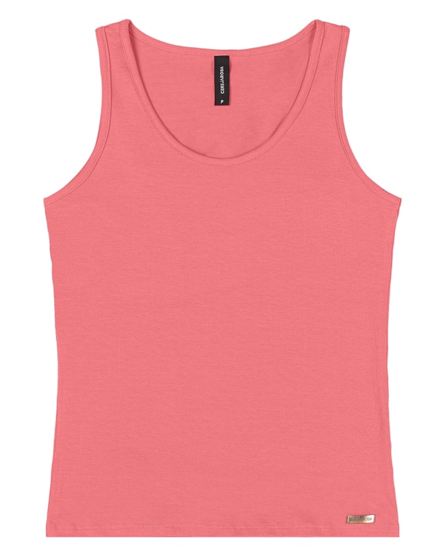 Regata Feminina Cereja Rosa Básica-581cf7a0-d851-496a-97e3-fb608337223c