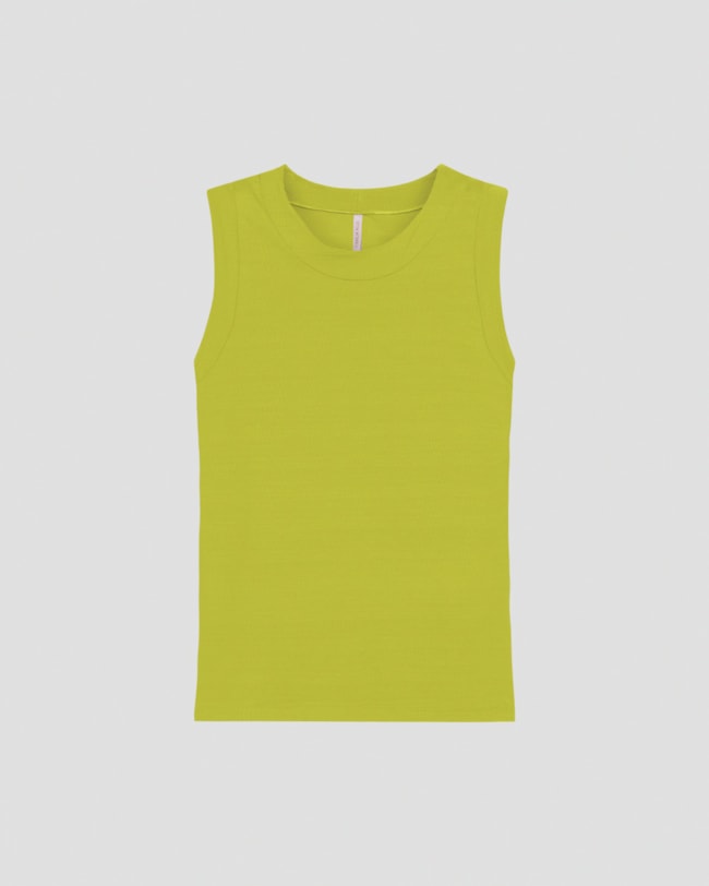 Regata Feminina Cereja Rosa em Viscose Trabalhada Verde-81f662e0-12ba-4613-a015-145c499c25fe