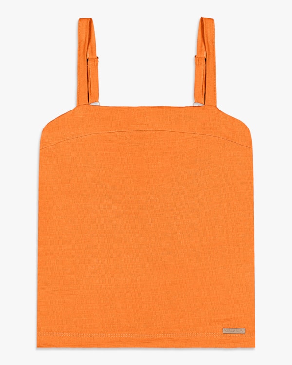 Regata Feminina com Alça Ajustável em Viscose- Cereja Rosa - Nectarine-G