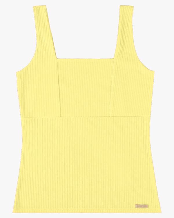 Regata Feminina com Decote Quadrado - Cereja Rosa - Pinacolada P