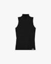 Regata Feminina com Gola Alta em Malha Crepe- Cereja Rosa - Preto-350e81b4-4dea-40ec-99ce-596aea00e7ce