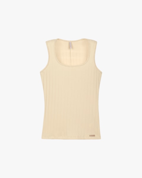 Regata Feminina em Cotton Canelado - Cereja Rosa - Tapioca