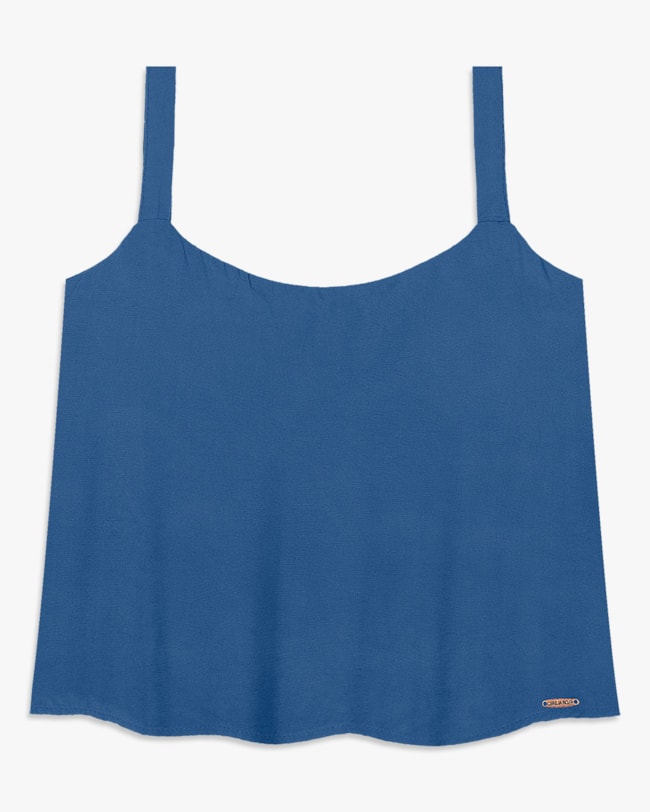 Regata Feminina em Viscose Crepe - Cereja Rosa - Havana-a5ebe863-8305-4207-a3ff-b6088d45b15e