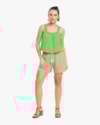Regata Feminina em Viscose Crepe - Cereja Rosa - Pistache-G-bdce99b3-94bc-40b7-a469-46d04f297266
