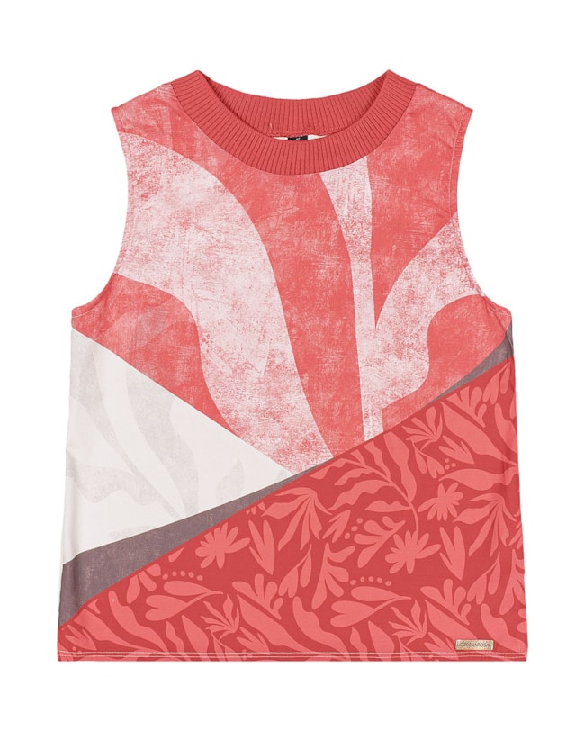 Regata Feminina Estampada Cereja Rosa-eb639f8d-22e9-46fb-86f5-5fd35a5363f1