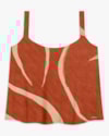 Regata Feminina Estampada em Viscose Crepe - Cereja Rosa - Inca-G-79898fab-8fa0-479a-affc-744884ab3603