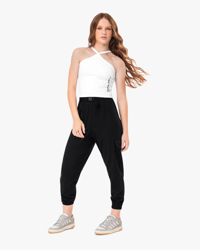 Regata Feminina Juvenil com Decote Cruzado- BaseD - Branco-750a7226-e22a-4cbb-9dcd-0433d1f003dc