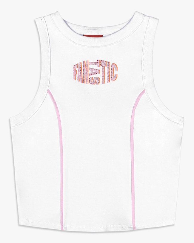 Regata Feminina Juvenil em Cotton com Estampa - BaseD - Branco-447df267-8f64-4eb9-83b3-60e112221dd0