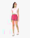 Regata Feminina Juvenil Muscle Tee com Amarração - BaseD - Branco-1d28747f-ba82-4dc4-9006-7aa20fc47324