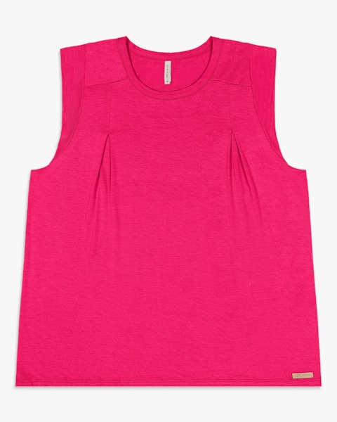 Regata Feminina Muscle Tee em Viscose - Cereja Rosa- Cherry