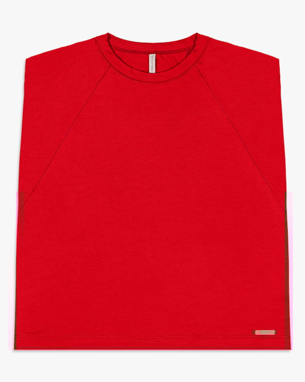 Regata Feminina Muscle Tee em Viscose - Cereja Rosa - Tomato