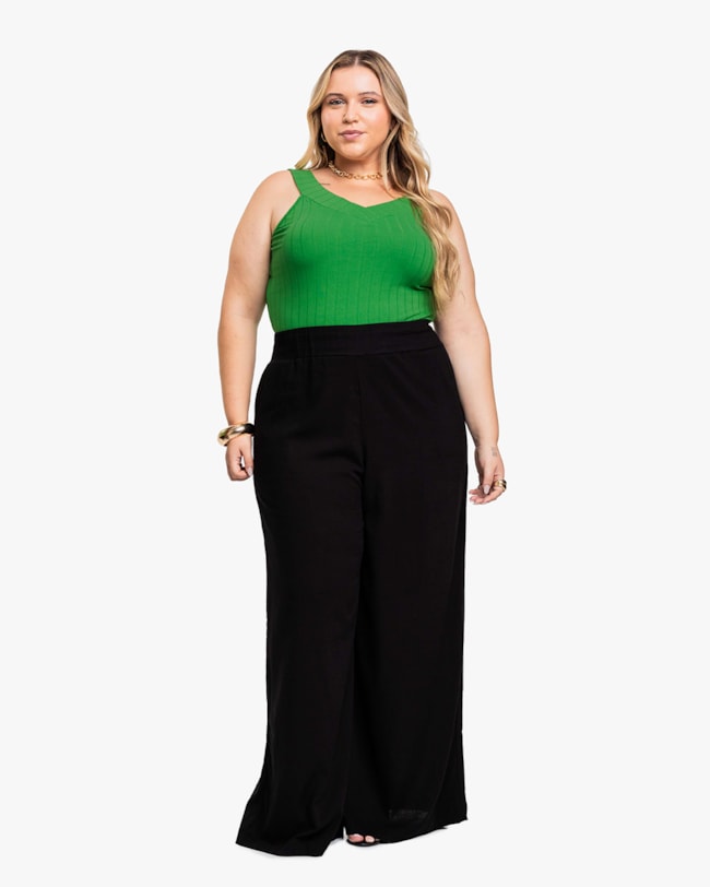 Regata Feminina Plus Size em Cotton Canelado - Cereja Rosa - Online-b6704fcb-d550-486b-94fe-457e7a8aac5f