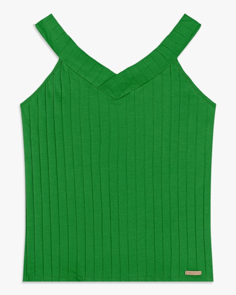 Regata Feminina Plus Size em Cotton Canelado - Cereja Rosa - Online