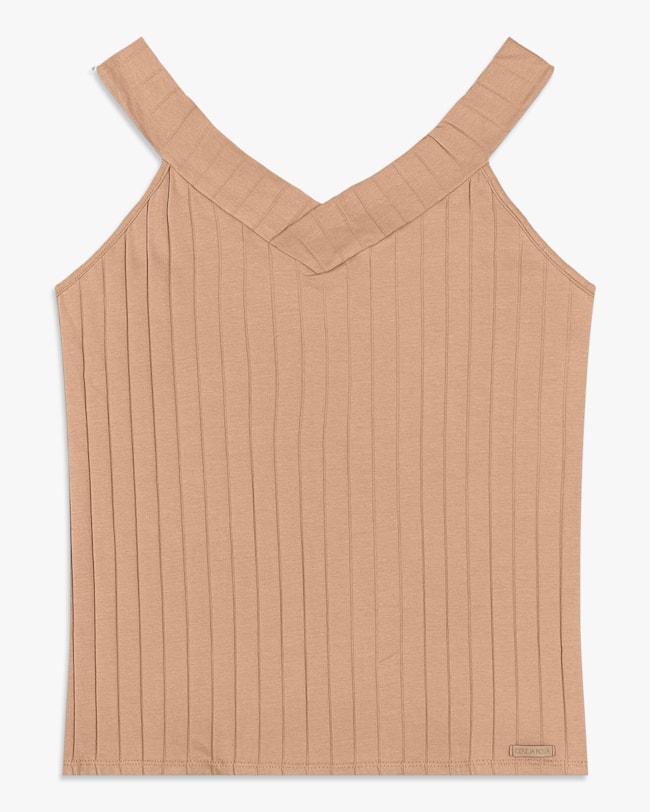 Regata Feminina Plus Size em Cotton Canelado - Cereja Rosa - Toffee-c84595d2-2582-4ecc-88eb-a06ffcca293f