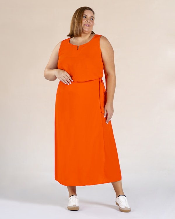 Regata Feminina Plus Size em Viscose - Cereja Rosa - Ginger P