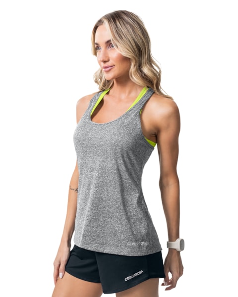 Regata Fitness Feminina Cereja Rosa Dry-Fit